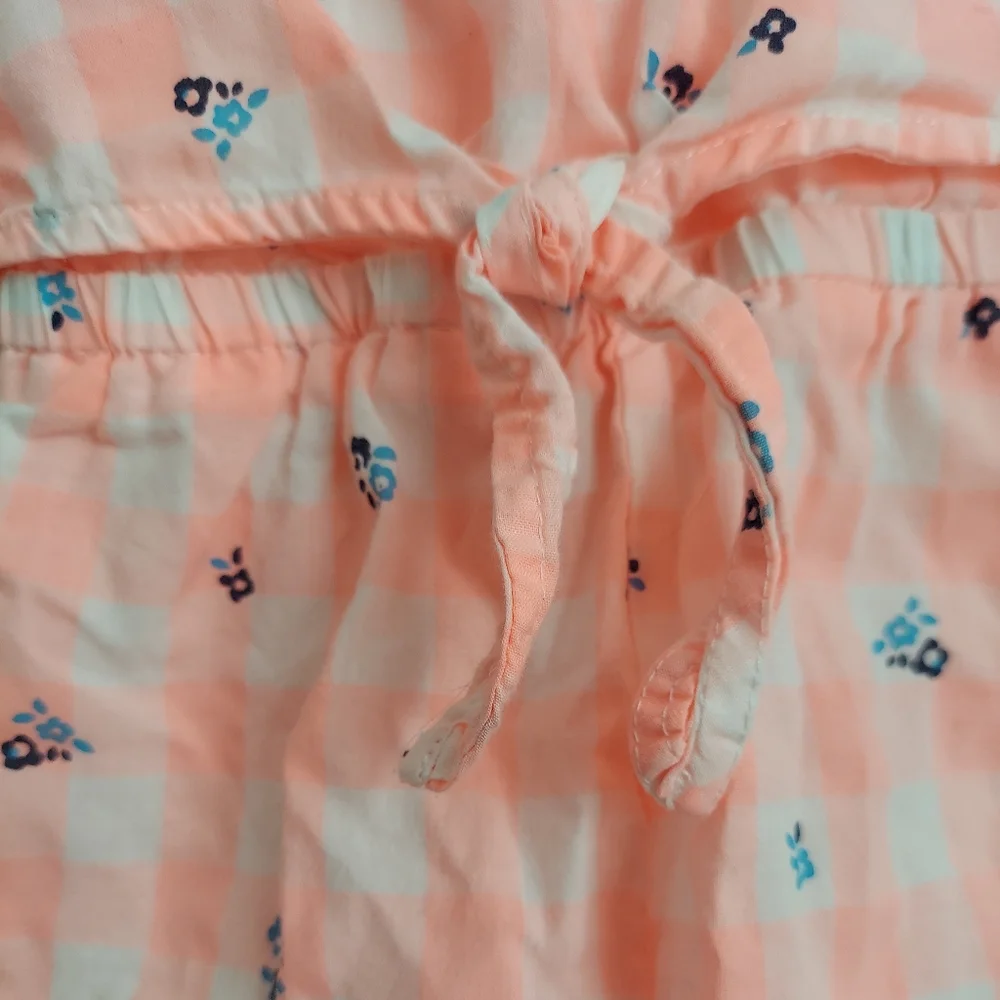 🎁 10/$25-Carter's  romper 12 months _ plaid and floral